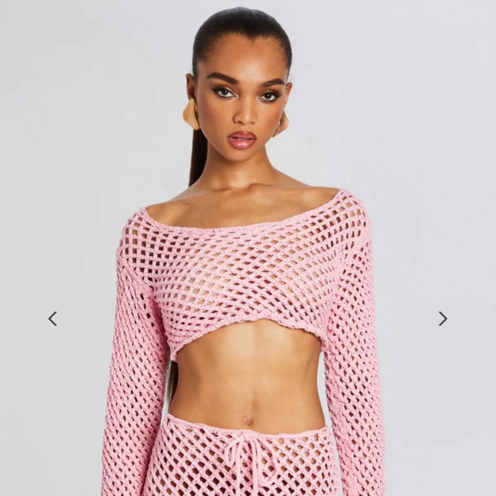 Bananhot pink crochet top from retrofete xs/s